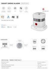 Zigbee 3.0 smoke detector from Heiman HS1SA-E