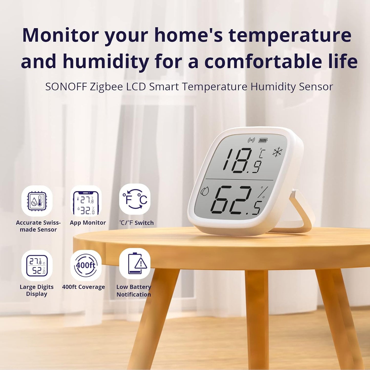 SONOFF Zigbee temperature and humidity sensor