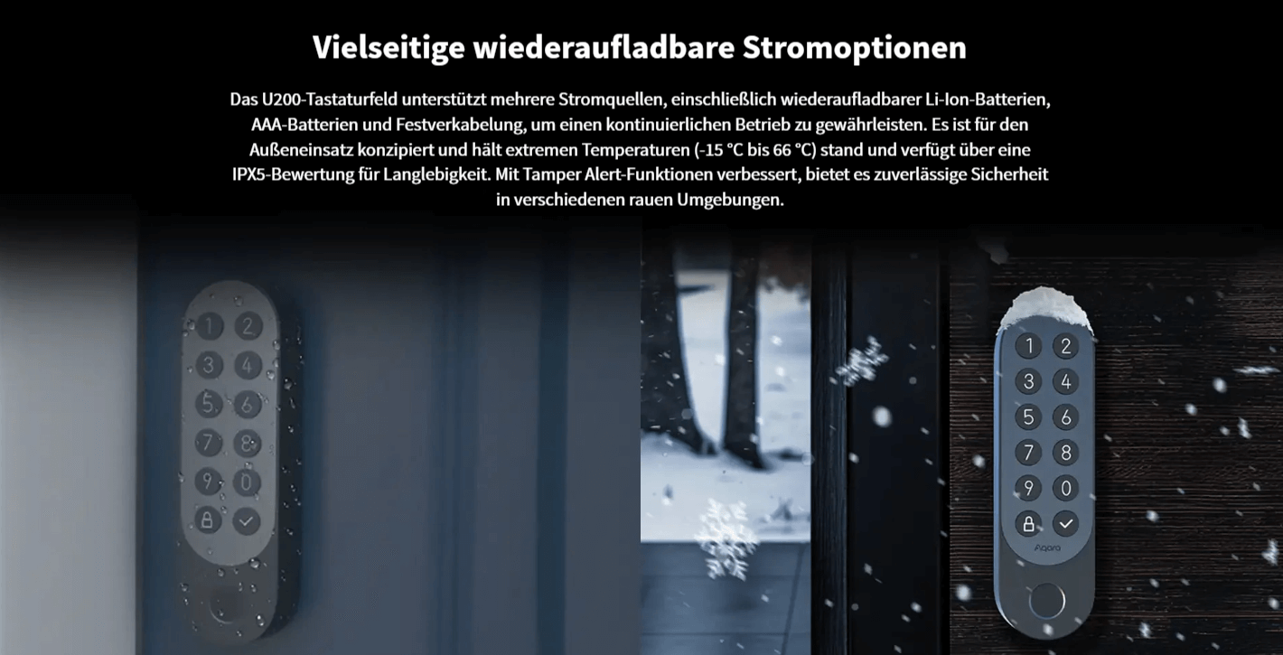Aqara Smart Lock U200 Kit – inkl. Keypad