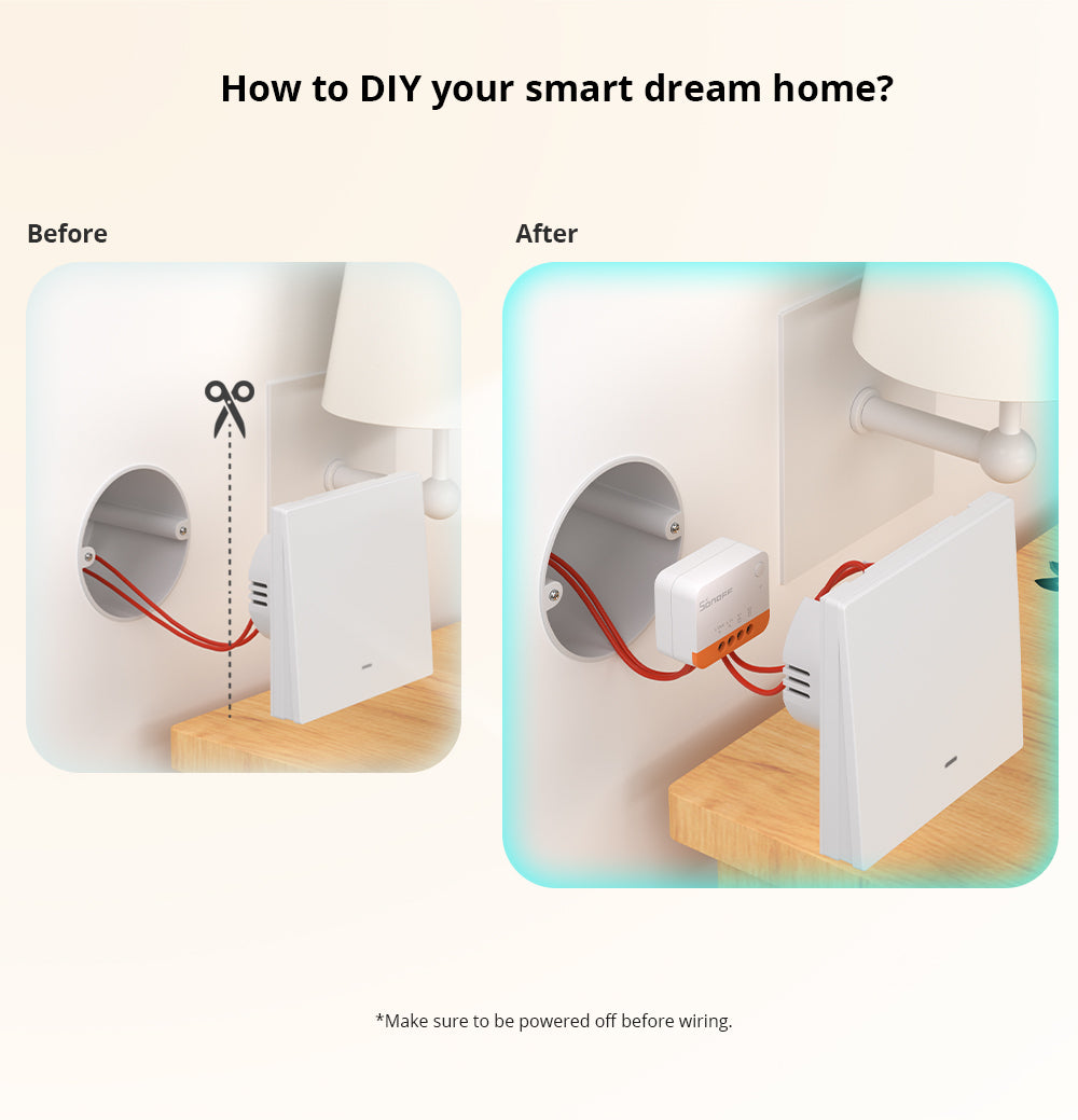 SONOFF Zigbee Smart Switch ZBMINIL2, kein Neutralleiter erforderlich!