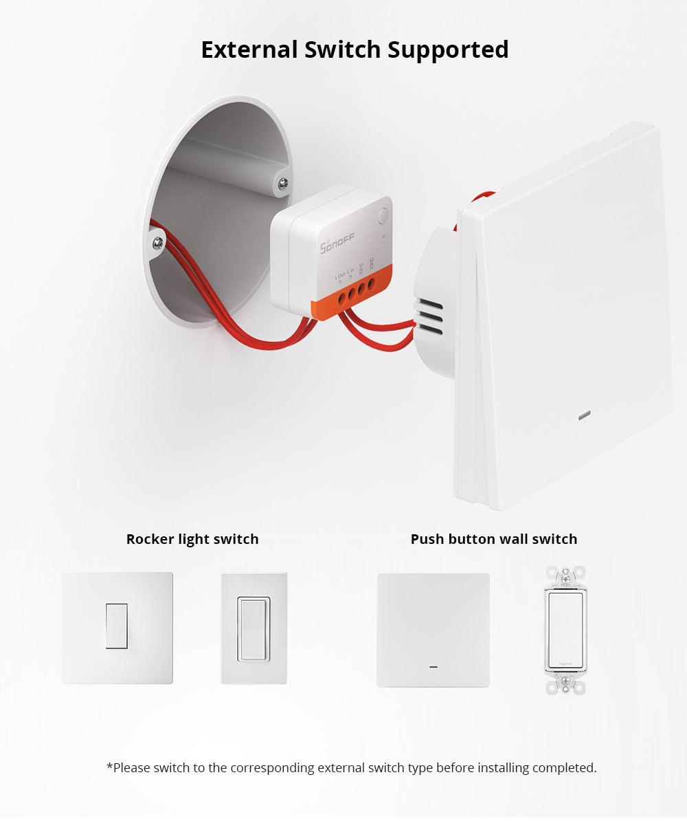 SONOFF Zigbee Smart Switch ZBMINIL2, kein Neutralleiter erforderlich!