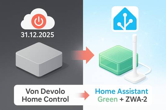 Von Devolo Home Control zu Home Assistant: lokal, flexibel, zukunftssicher mit Home Assistant Green & ZWA-2