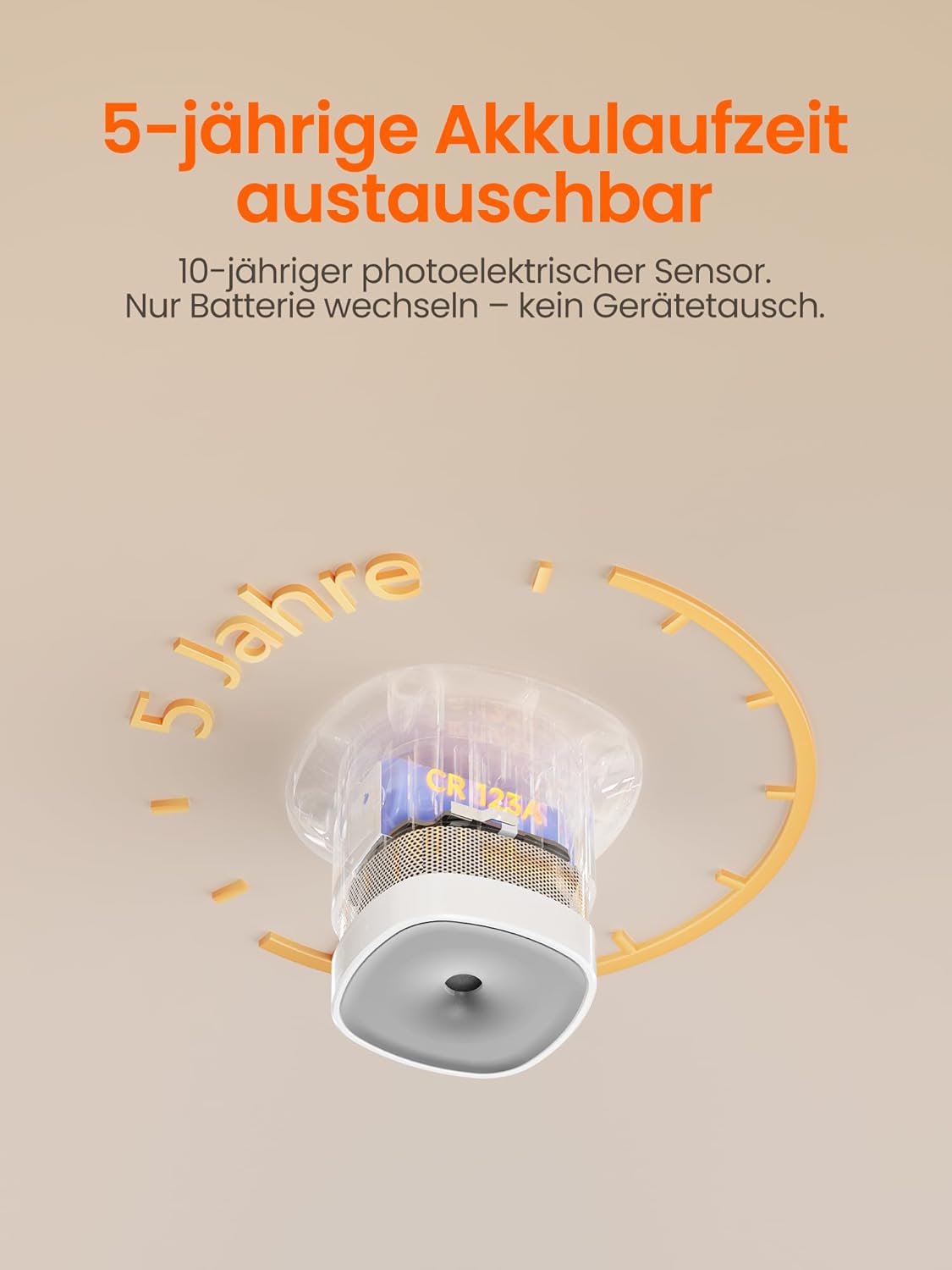 Zigbee 3.0 Rauchmelder Heiman HS1SA-E PLUS mit Temperatur-Sensor und Sirenenfunktion