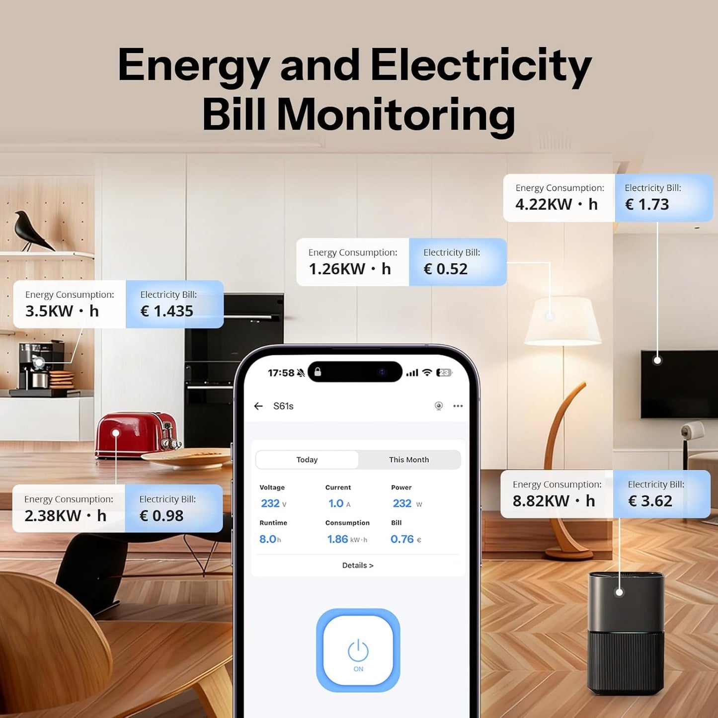 SONOFF iPlug Gen2 S61s Matter Over WiFi Intelligente Steckdose - S61STPF