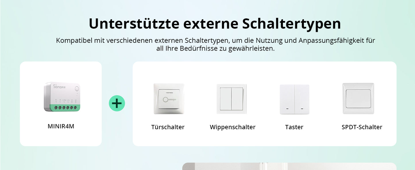 SONOFF MINIR4M Matter Wifi Smart Relais Schalter,