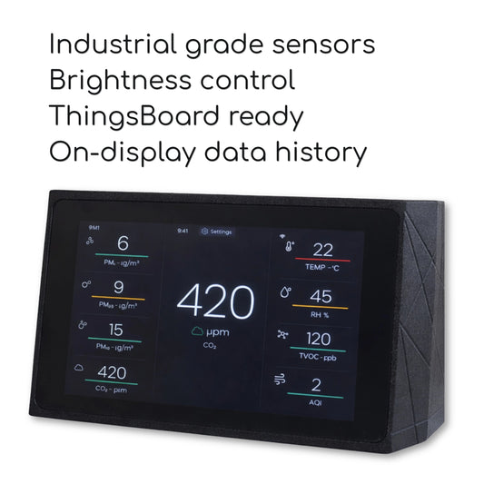 Indoor Air Quality Monitor - CO2, TVOC, PM Sensor, Luftfeuchtigkeit