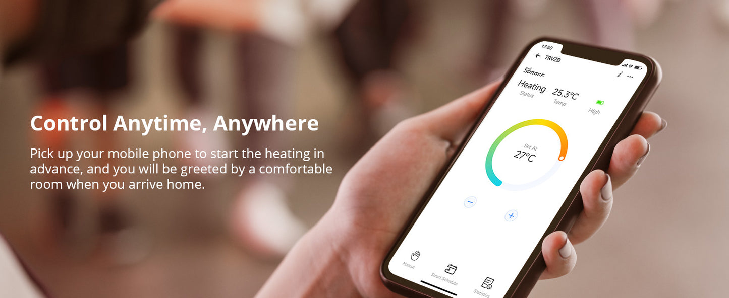 Smartes  Heizkörperthermostat Sonoff TRVZB Zigbee