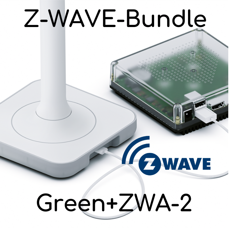 Bundle: Home Assistant Green + Z-Wave Antenne ZWA-2 – Perfekter Ersatz für Devolo Home Control