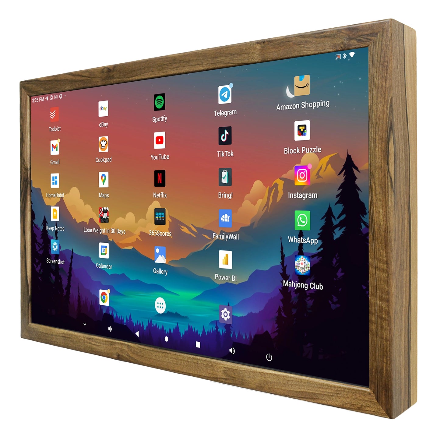 24-Zoll Android Touchscreen Display – Smart Home Dashboard mit Widgets