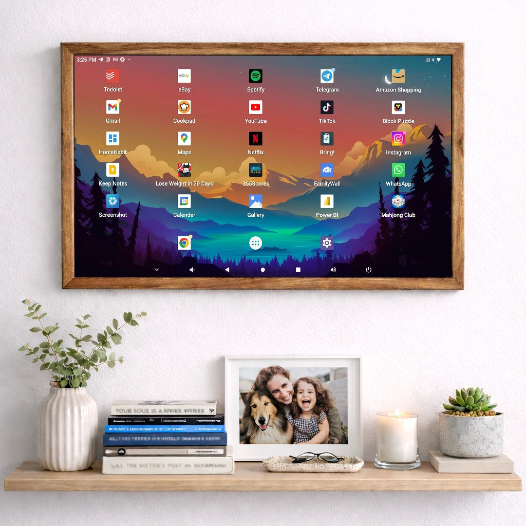 24-Zoll Android Touchscreen Display – Smart Home Dashboard mit Widgets