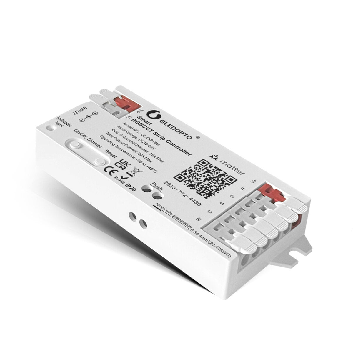 GLEDOPTO GL-C-218M Matter over WiFi Smart LED Controller RGBCCT